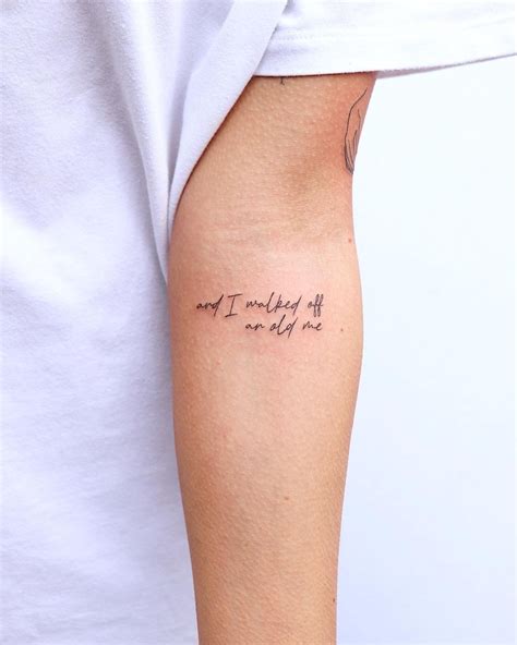 word tattoos on arm